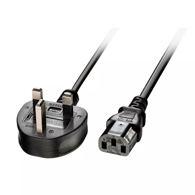 Lindy 2m UK auf IEC C13 Netzkabel