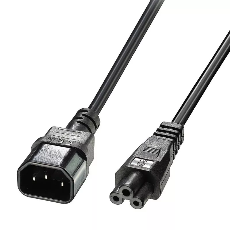 Lindy 2m C5 auf C14 Netzkabel, bleifrei