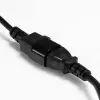 Lindy 0,5 m IEC-Verlängerungskabel, Schwarz