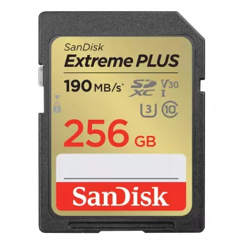 WESTERN DIGITAL Extreme PLUS 256 GB SDHC Speicherkarte 190 MB/s 130 MB/s UHS-I Klasse 10 U3 V30