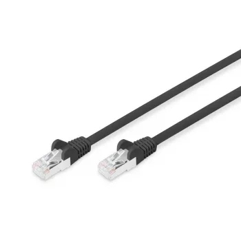 DIGITUS Patch-Kabel, CAT6, RJ45 M/M, 5,0 m, S-FTP, AWG 27/7, LSZH, schwarz