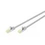DIGITUS komponentengetestetes Patchkabel - CAT6a - S/FTP - vergossen - 5 m - Grau