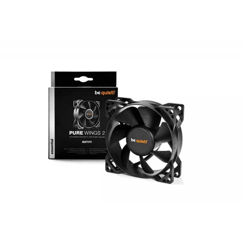 be quiet PURE WINGS 2, 80mm Computer case Fan 8 cm Schwarz