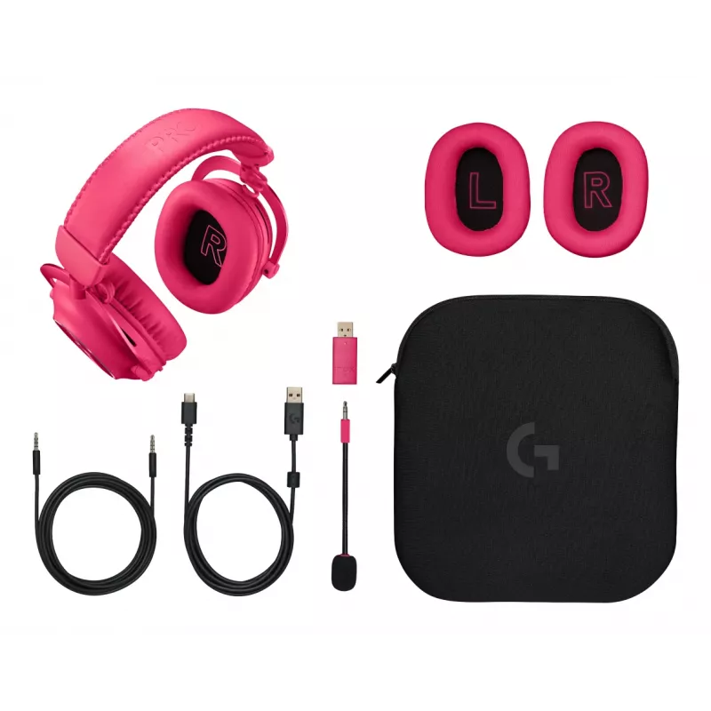 LOGITECH Pro X 2 Lightspeed Wireless Gaming Headset - Pink