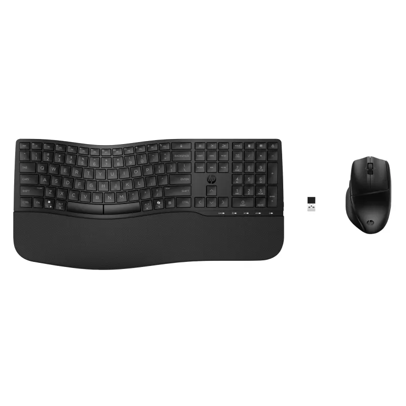 HP 685 Comfort Dual-Mode Tastatur- und Maus-Kombo kabellos Bluetooth Vollformat