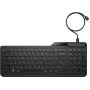 HP 405 Multi-Device Hintergrundbeleuchtete Kabelgebundene Tastatur, Vollgröße (100%), Kabelgebunden, USB, Membran, QWERTY, Schwarz