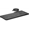 HP 405 Multi-Device Hintergrundbeleuchtete Kabelgebundene Tastatur, Vollgröße (100%), Kabelgebunden, USB, Membran, QWERTY, Schwarz