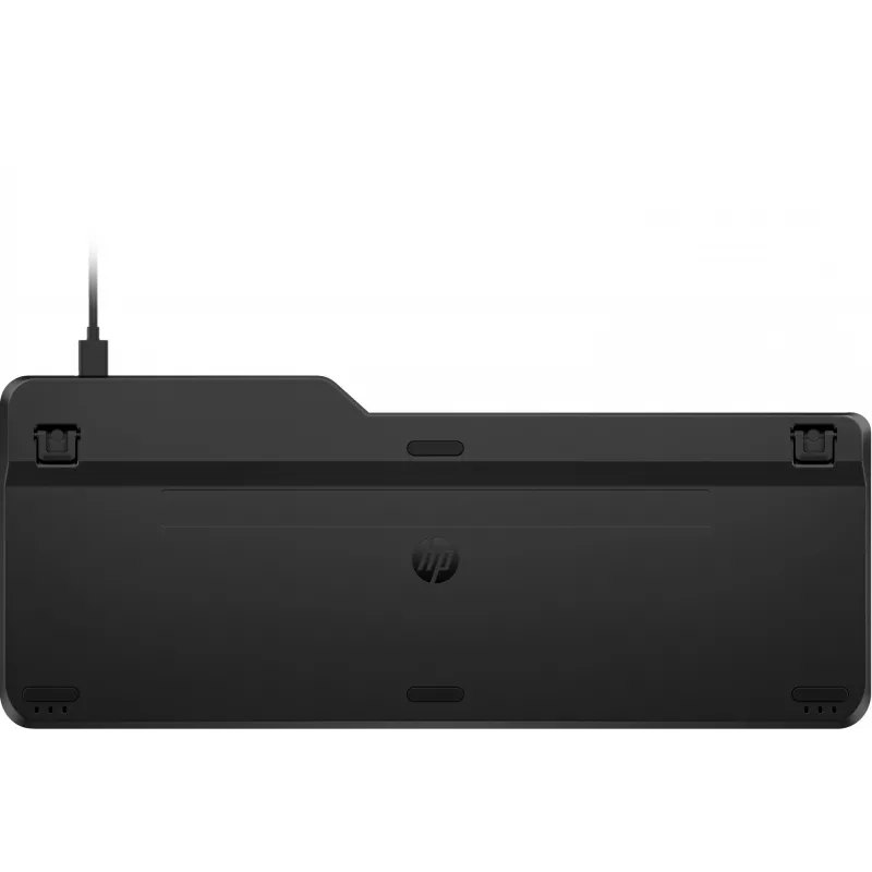 HP 405 Multi-Device Hintergrundbeleuchtete Kabelgebundene Tastatur, Vollgröße (100%), Kabelgebunden, USB, Membran, QWERTY, Schwarz