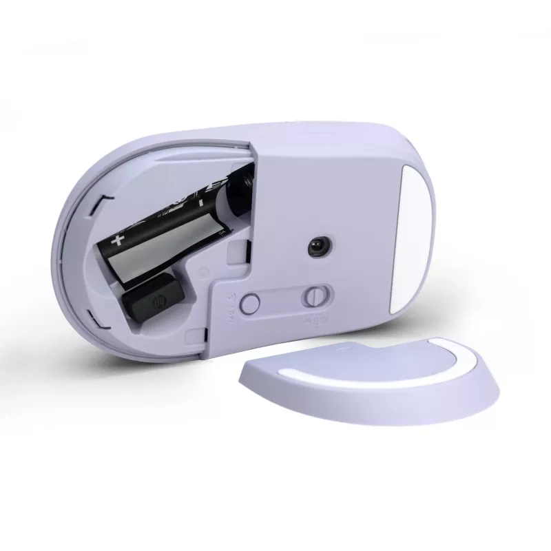 HP 400 Leise Lila kabellose Maus, beidhändig, RF Wireless + Bluetooth, 6000 DPI, Lila