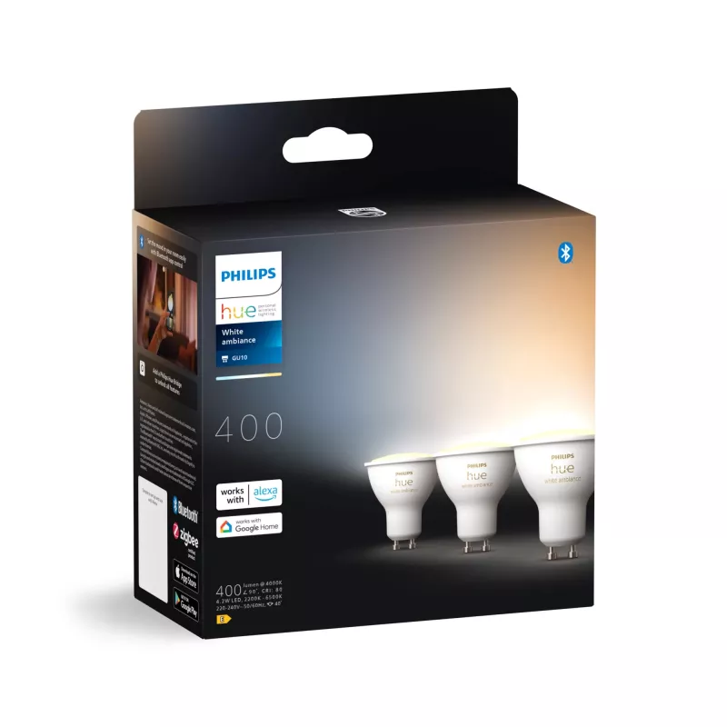 Philips Hue White ambience GU10 – smarte Leuchte – (3er-Pack)