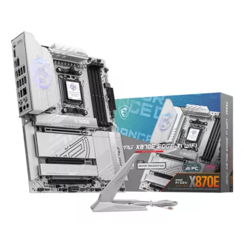 Motherboard MSI MPG X870E EDGE TI WIFI, AMD X870E-Chipsatz, Sockel AM5, ATX, DDR5, 4×DIMM, Wi‑Fi 7, 5Gb LAN, 4×M.2