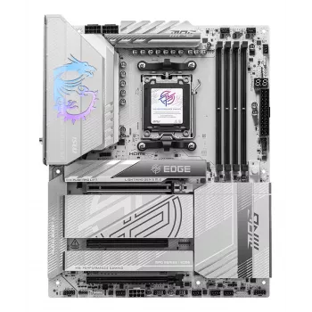 Motherboard MSI MPG X870E EDGE TI WIFI, AMD X870E-Chipsatz, Sockel AM5, ATX, DDR5, 4×DIMM, Wi‑Fi 7, 5Gb LAN, 4×M.2