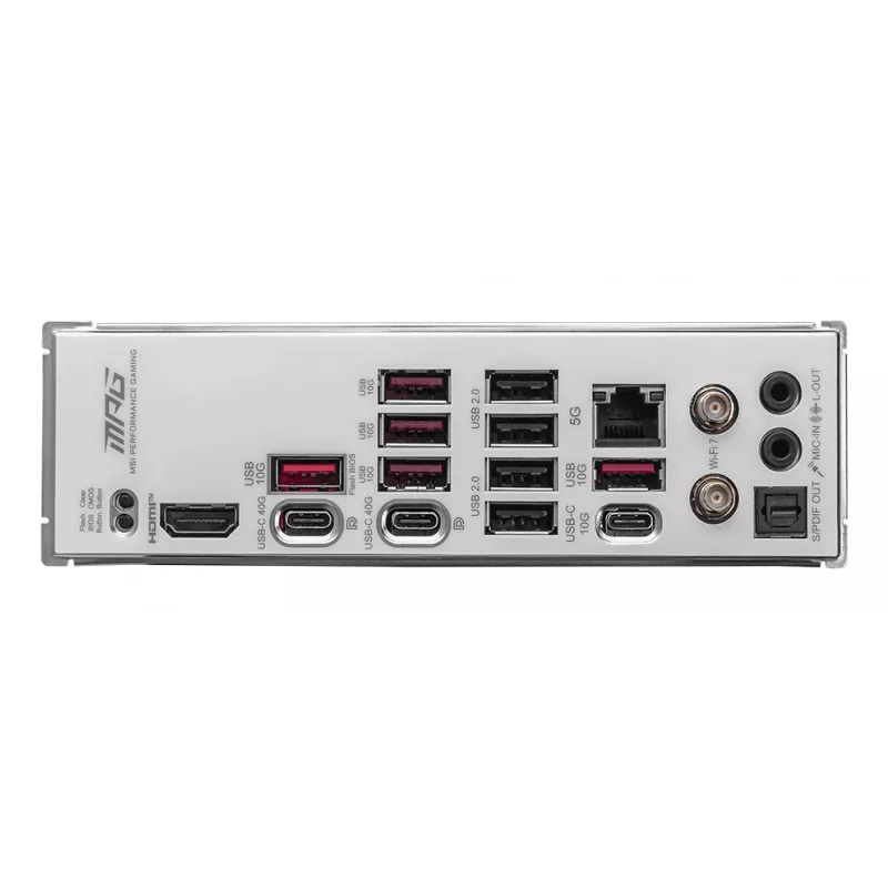 Motherboard MSI MPG X870E EDGE TI WIFI, AMD X870E-Chipsatz, Sockel AM5, ATX, DDR5, 4×DIMM, Wi‑Fi 7, 5Gb LAN, 4×M.2