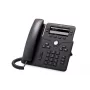IP Phone Cisco 6851 — 4-zeiliges Wi‑Fi VoIP-Telefon, 3,5 Zoll 396×162 monochromes Display, Gigabit-Ethernet, PoE, Bluetooth, kabelgebundener Hörer, schwarz