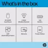 HP Z3700 Dual Silver Maus, beidhändig, RF Wireless + Bluetooth, Silber
