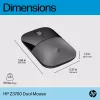 HP Z3700 Dual Silver Maus, beidhändig, RF Wireless + Bluetooth, Silber