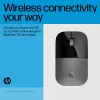 HP Z3700 Dual Silver Maus, beidhändig, RF Wireless + Bluetooth, Silber