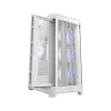 COUGAR Midi-Tower-Gehäuse Duoface Pro ARGB, Weiß, Midi-Tower, PC, Weiß, ATX, EATX, micro ATX, Mini-ITX, SSI CEB, Metall, Nylon, gehärtetes Glas, Multi