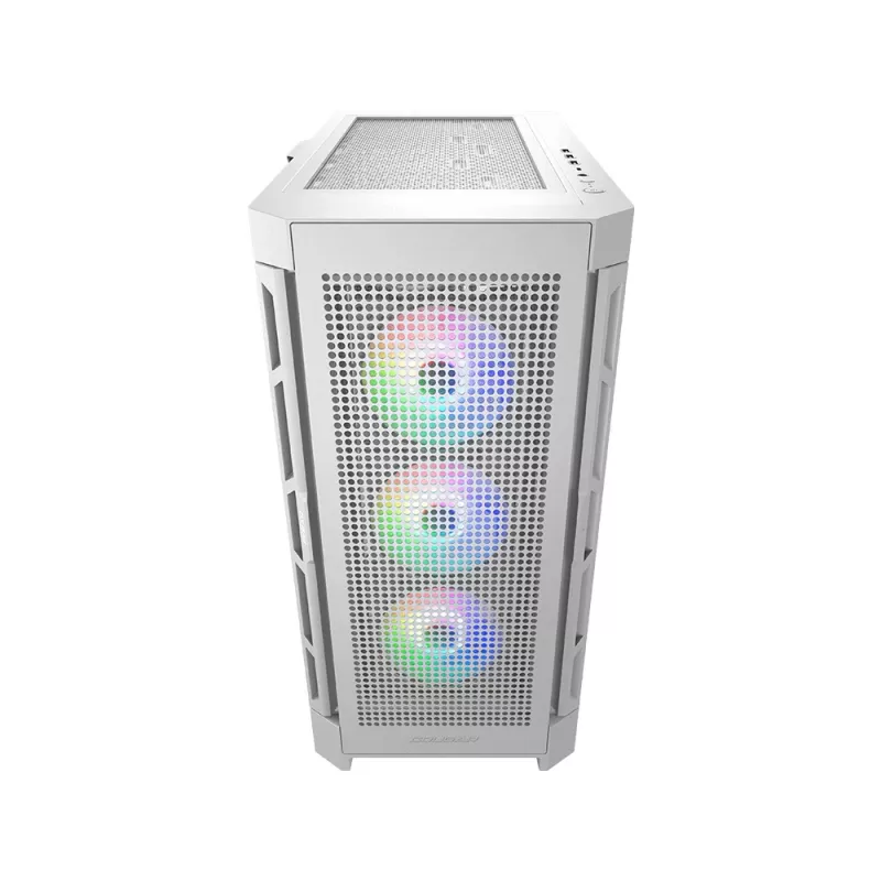 COUGAR Midi-Tower-Gehäuse Duoface Pro ARGB, Weiß, Midi-Tower, PC, Weiß, ATX, EATX, micro ATX, Mini-ITX, SSI CEB, Metall, Nylon, gehärtetes Glas, Multi