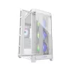 COUGAR Midi-Tower-Gehäuse Duoface Pro ARGB, Weiß, Midi-Tower, PC, Weiß, ATX, EATX, micro ATX, Mini-ITX, SSI CEB, Metall, Nylon, gehärtetes Glas, Multi