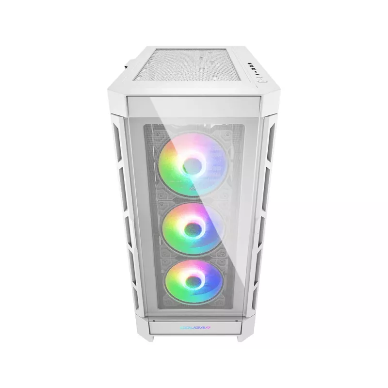 COUGAR Midi-Tower-Gehäuse Duoface Pro ARGB, Weiß, Midi-Tower, PC, Weiß, ATX, EATX, micro ATX, Mini-ITX, SSI CEB, Metall, Nylon, gehärtetes Glas, Multi