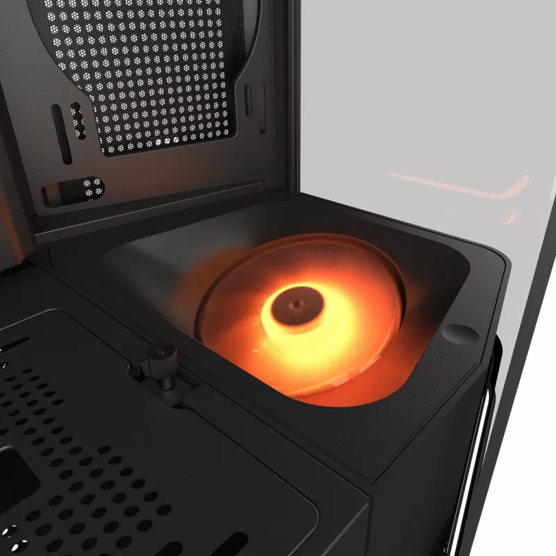Computergehäuse COUGAR FV270 ARGB Midi-Tower Schwarz