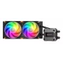 COUGAR CPU Wasserkühlung Poseidon Ultra 240, ARGB, Schwarz, All-in-One-Flüssigkeitskühler, 12 cm, 500 RPM, 2200 RPM, Schwarz