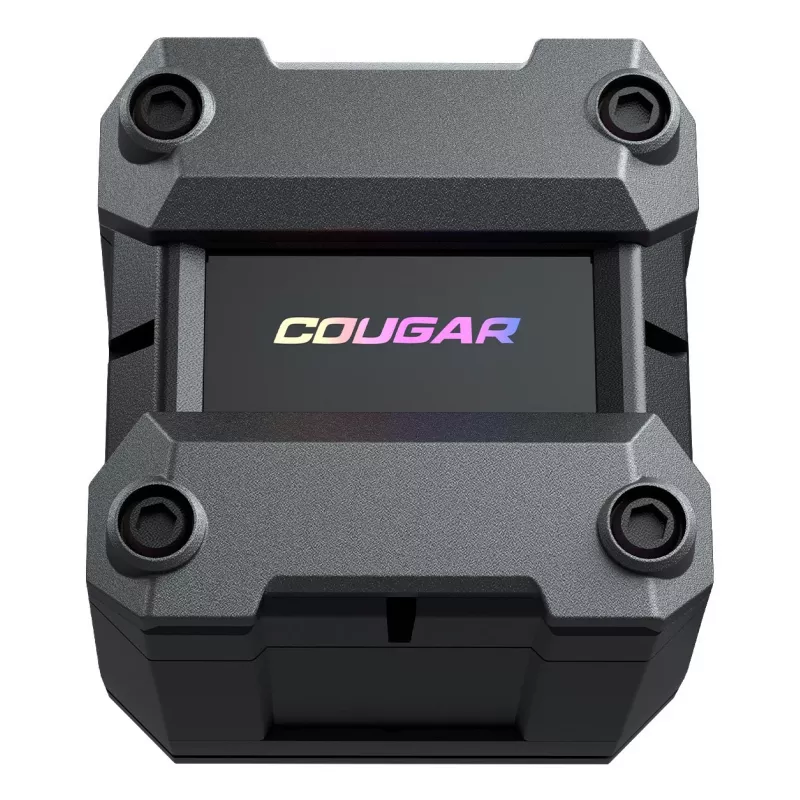 COUGAR CPU Wasserkühlung Poseidon Ultra 240, ARGB, Schwarz, All-in-One-Flüssigkeitskühler, 12 cm, 500 RPM, 2200 RPM, Schwarz