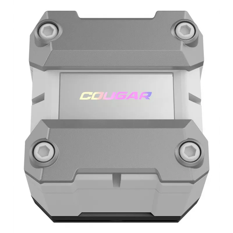 COUGAR CPU Wasserkühlung Poseidon Ultra 240, ARGB, Weiß, All-in-One-Flüssigkeitskühler, 12 cm, 500 U/min, 2200 U/min, Weiß