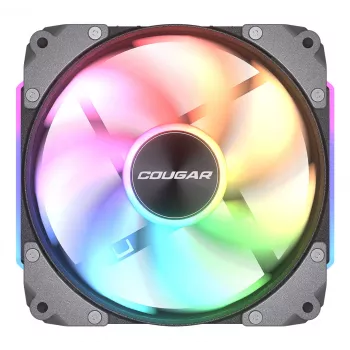 COUGAR Gehäuselüfter Apolar 120 ARGB, Schwarz (3er-Pack)