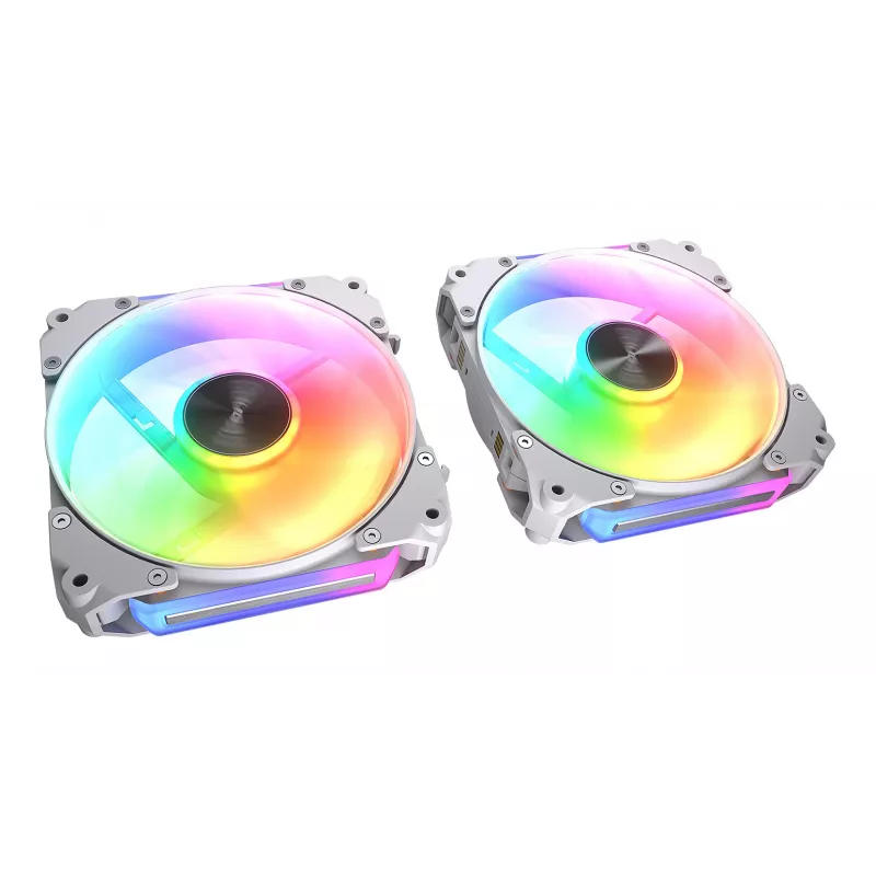 COUGAR Gehäuselüfter Apolar 120 ARGB, Weiß (3er-Pack), Lüfter, 12 cm, Weiß
