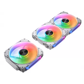 COUGAR Gehäuselüfter Apolar 120 ARGB, Reverse Blade, Weiß (3er-Pack)