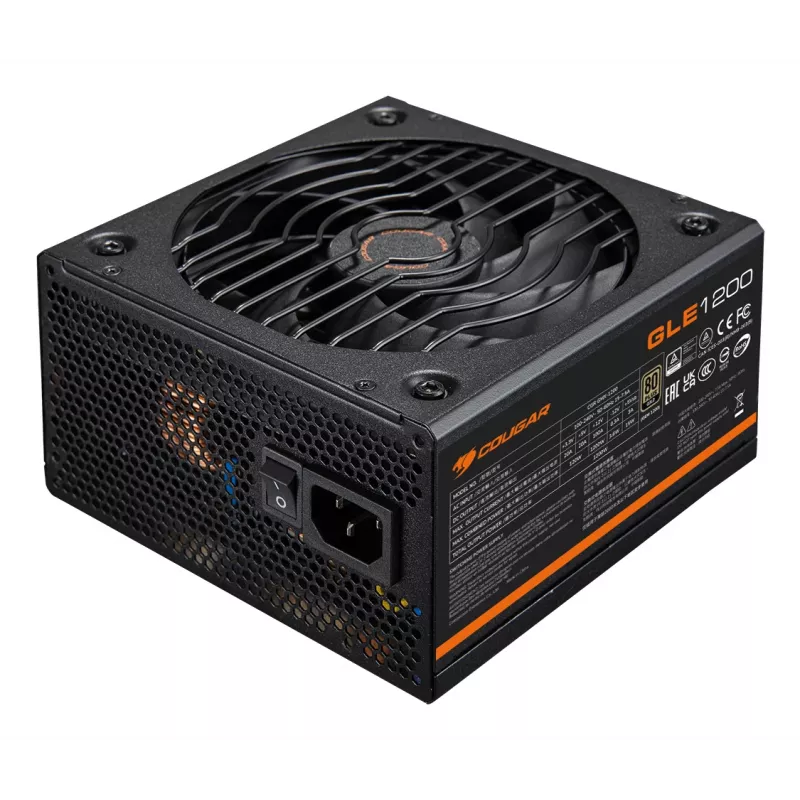 COUGAR Netzteil GLE 1200W ATX3.1 / 80 Plus Gold, 1200 W, 100 - 240 V, 50/60 Hz, 15-7,5 A, 120 W, 1200 W