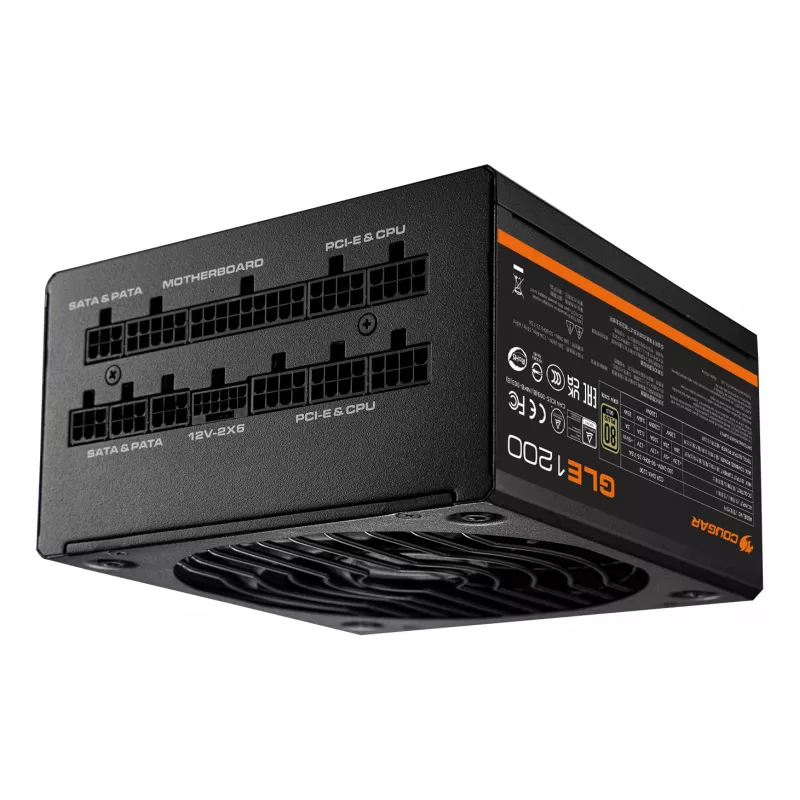 COUGAR Netzteil GLE 1200W ATX3.1 / 80 Plus Gold, 1200 W, 100 - 240 V, 50/60 Hz, 15-7,5 A, 120 W, 1200 W