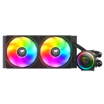 All-in-One-Flüssigkeitskühler COUGAR Gaming Poseidon Elite ARGB 240 Schwarz Maximaler Luftdruck 2,4 mmH2O