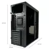 PC-Gehäuse LC-Power LC-7041B-ON Midi Tower Schwarz