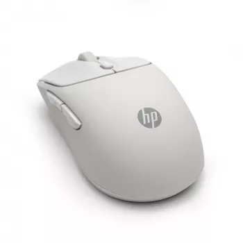 HP 400 Leise Maple Wireless-Maus, beidhändig, RF Wireless + Bluetooth, 6000 DPI, Beige