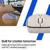 HP 400 Leise Maple Wireless-Maus, beidhändig, RF Wireless + Bluetooth, 6000 DPI, Beige