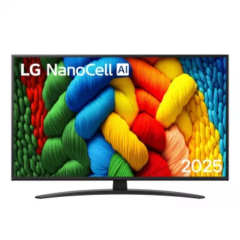 TV LG 43NANO81A6A 43 Zoll NanoCell 4K (3840x2160), Direct-LED, webOS, HDR, HDMI 2.1, Wi‑Fi, Bluetooth