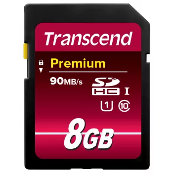 Flash-Speicher Transcend 8GB SDHC Class 10 UHS-I TS8GSDU1