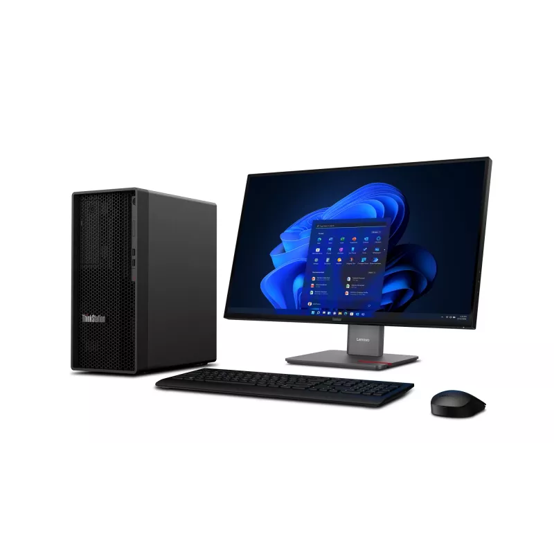 Lenovo ThinkStation P2 Tower Gen 2 Intel Core Ultra 9 285K 64 GB DDR5-SDRAM 1 TB SSD NVIDIA GeForce RTX 5070 Windows 11 Pro Workstation Schwarz
