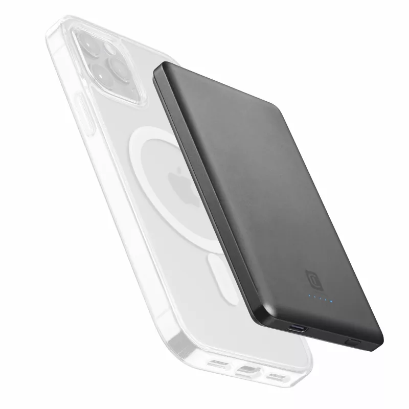 Cellularline Mag Lite 5000 5000mAh Kabellose Powerbank kompatibel mit MagSafe-Technologie