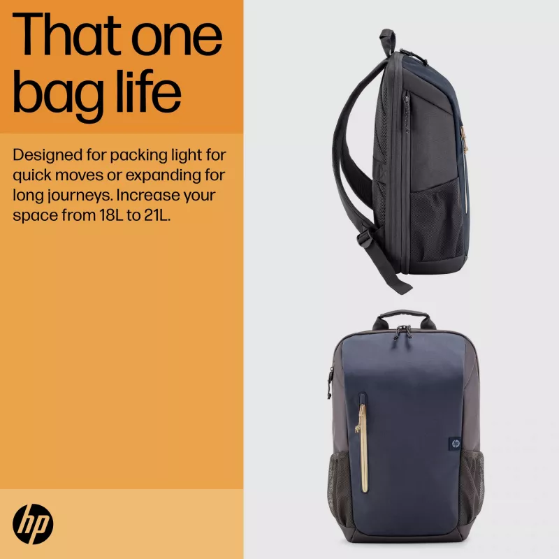 HP Travel 18 Liter 15.6 Iron Grau Laptop-Rucksack