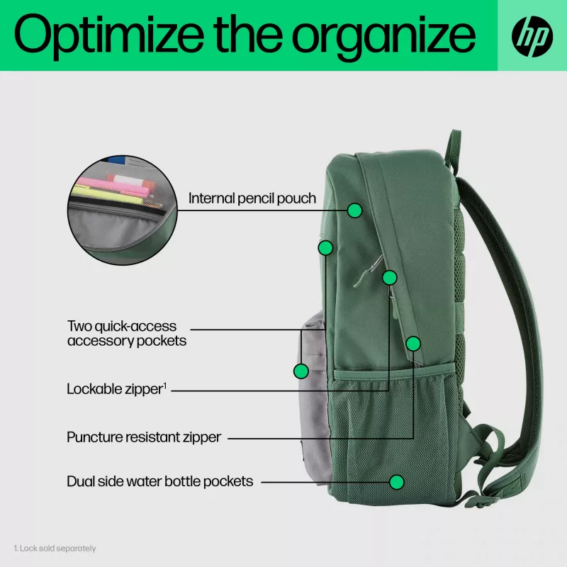 HP Campus Lavender Rucksack, Rucksack, 490 g