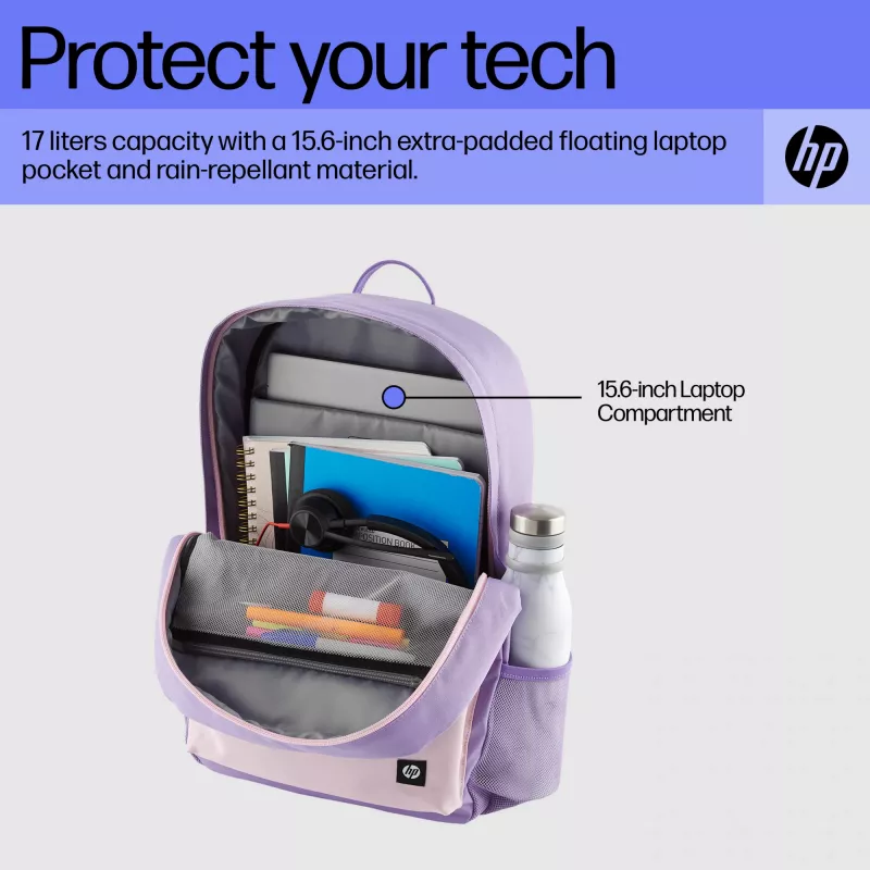 HP Campus Lavender Rucksack, Rucksack, 490 g