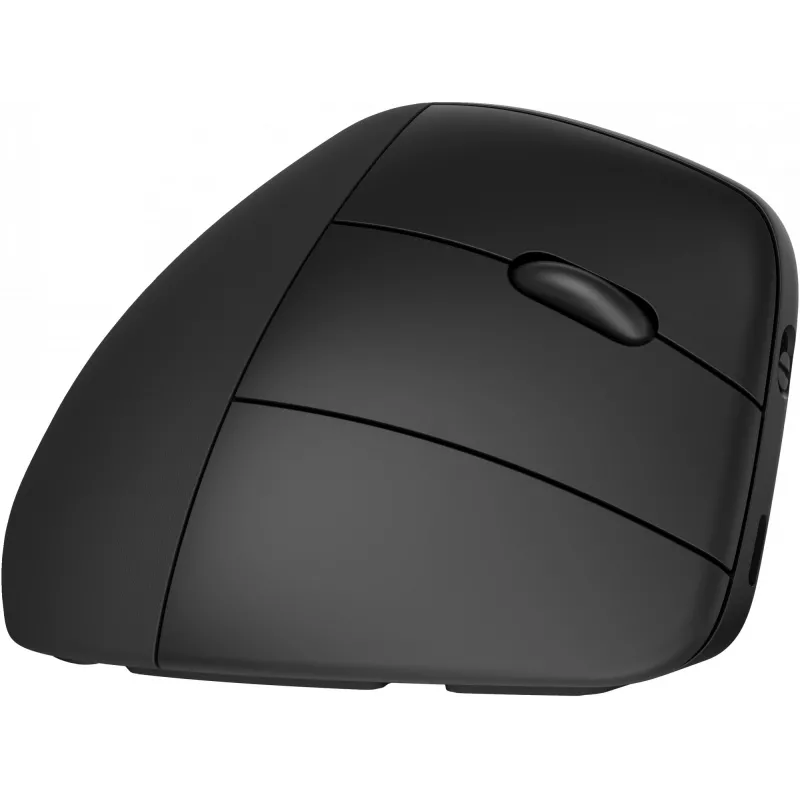 HP 920 Ergonomische kabellose Maus, Rechtshänder, vertikales Design, Bluetooth + USB Typ A, 4000 DPI, Schwarz