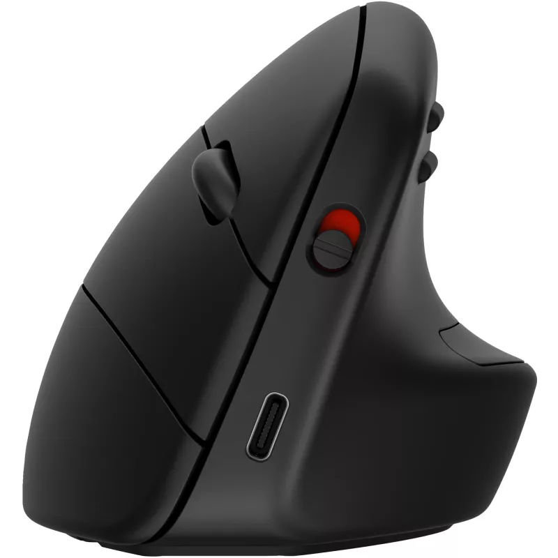 HP 920 Ergonomische kabellose Maus, Rechtshänder, vertikales Design, Bluetooth + USB Typ A, 4000 DPI, Schwarz