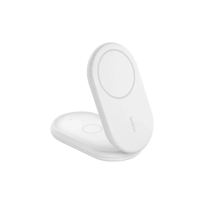 BELKIN Boostcharge Qi2 15w Magnetic 2in1 Stand – Weiß