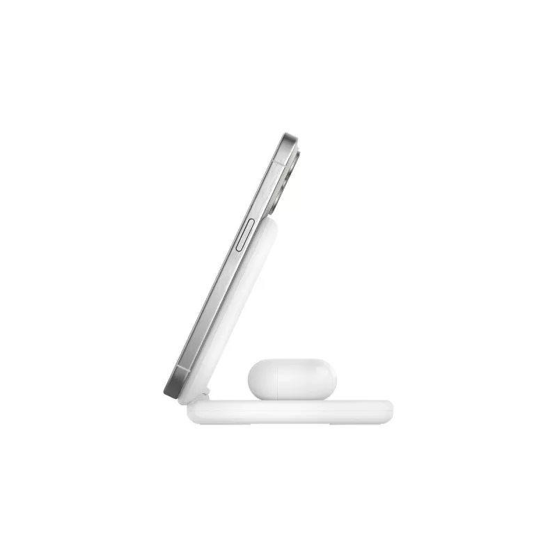 BELKIN Boostcharge Qi2 15w Magnetic 2in1 Stand – Weiß