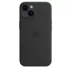 Cover Apple iPhone 14 Silikon Case mit MagSafe Mitternacht